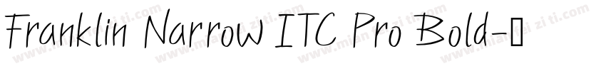 Franklin Narrow ITC Pro Bold字体转换